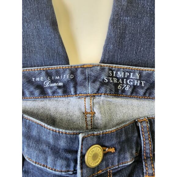 The Limited Denim Simply Straight 678 Proto Jeans  Womens Size 8 - Picture 3 of 5